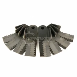 Комплект зубчатых ножей с лопаткой 8 шт Parts Express KXE10363 / HXE22819 + HXE22820 / KXE10255 + KXE10151